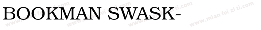 BOOKMAN SWASK字体转换